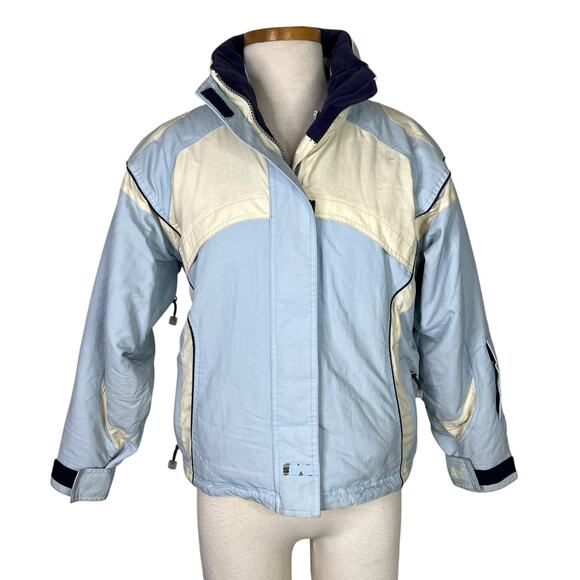 Obermeyer Lunar Alt3 Blue Ski Snowboard Jacket Weatherproof Juniors 12 - Picture 1 of 9